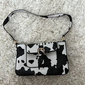 Cow Print Shoulder Bag